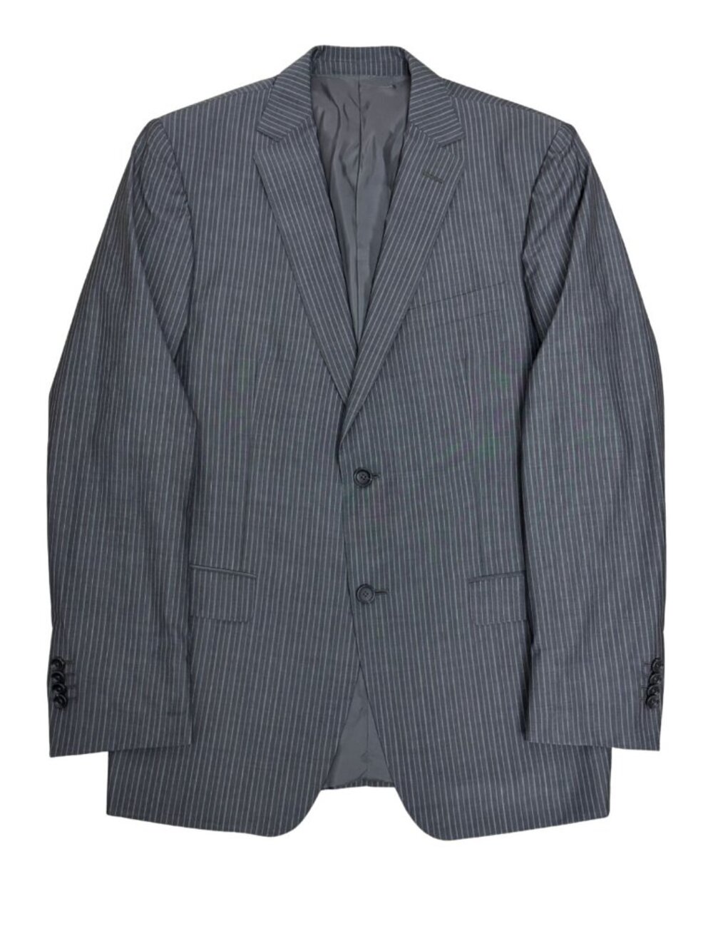 $4,000 ZEGNA Blazer Luxury Designer Striped Grey Business Sport Coat Jacket 40R